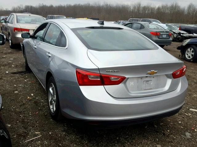 1G1ZB5ST6HF166501 - 2017 CHEVROLET MALIBU LS SILVER photo 3
