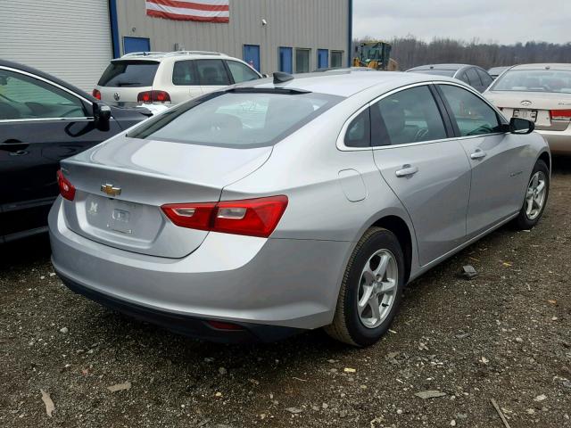 1G1ZB5ST6HF166501 - 2017 CHEVROLET MALIBU LS SILVER photo 4