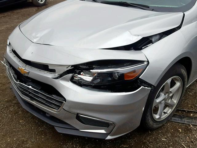 1G1ZB5ST6HF166501 - 2017 CHEVROLET MALIBU LS SILVER photo 9