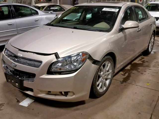 1G1ZK57B49F173058 - 2009 CHEVROLET MALIBU LTZ BEIGE photo 2