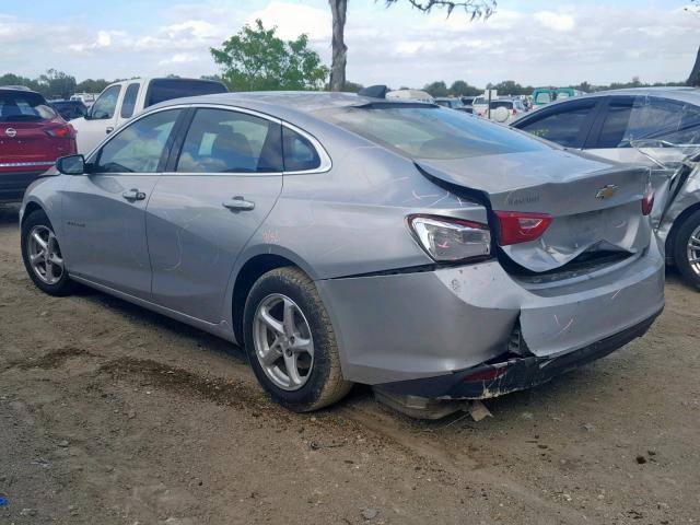 1G1ZB5STXHF185682 - 2017 CHEVROLET MALIBU LS SILVER photo 3