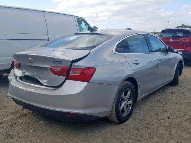 1G1ZB5STXHF185682 - 2017 CHEVROLET MALIBU LS SILVER photo 4