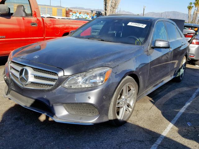 WDDHF5KB7GB312687 - 2016 MERCEDES-BENZ E 350 GRAY photo 2