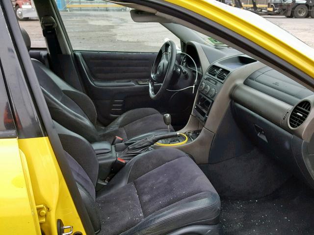 JTHBD182610011044 - 2001 LEXUS IS 300 YELLOW photo 5