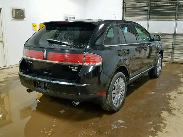 2LMDU88C48BJ01426 - 2008 LINCOLN MKX BLACK photo 4