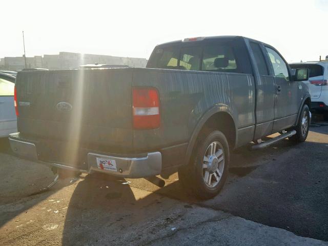 1FTPX12505NA23443 - 2005 FORD F150 GREEN photo 4