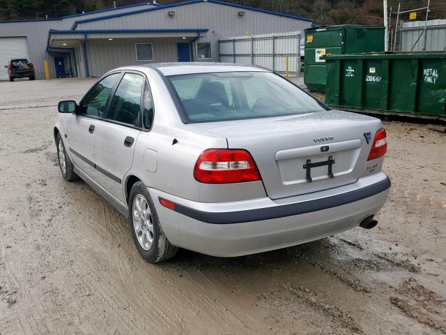 YV1VS295X2F875946 - 2002 VOLVO S40 1.9T SILVER photo 3