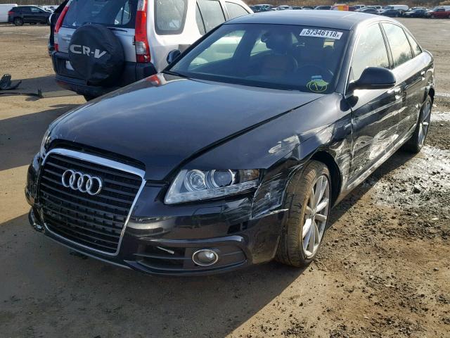 WAUKGAFBXBN063273 - 2011 AUDI A6 PRESTIG BLACK photo 2