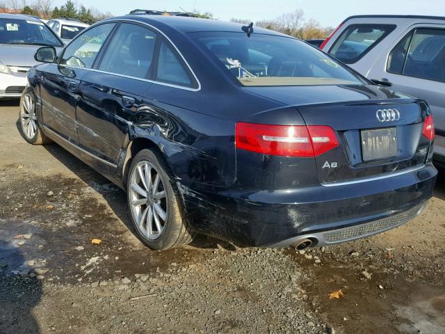 WAUKGAFBXBN063273 - 2011 AUDI A6 PRESTIG BLACK photo 3