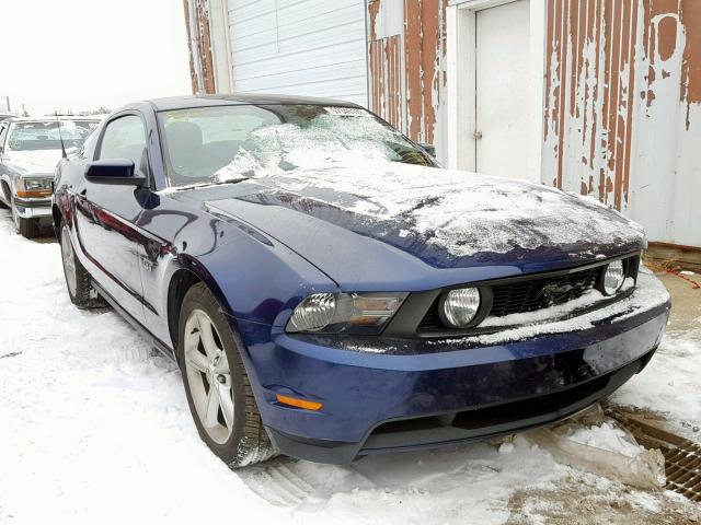 1ZVBP8CH7A5154453 - 2010 FORD MUSTANG GT BLUE photo 1