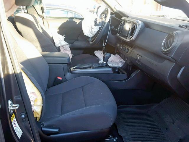 3TMAZ5CN6HM038114 - 2017 TOYOTA TACOMA DOU GRAY photo 5