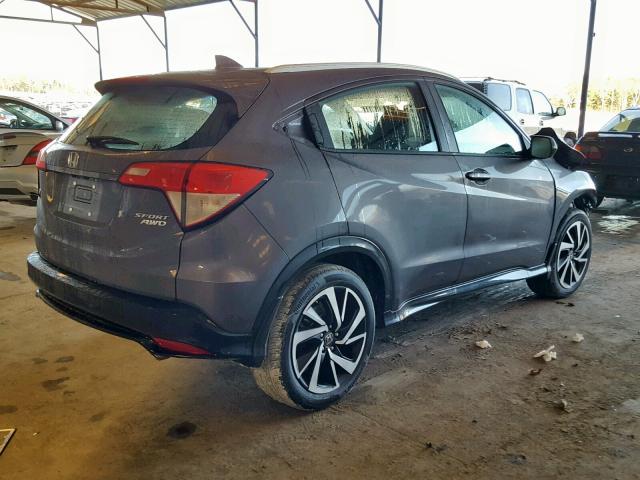 3CZRU6H19KG703679 - 2019 HONDA HR-V SPORT GRAY photo 4