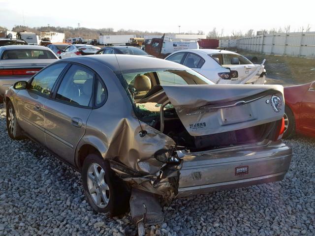 1FAFP56U67A157815 - 2007 FORD TAURUS SEL GOLD photo 3