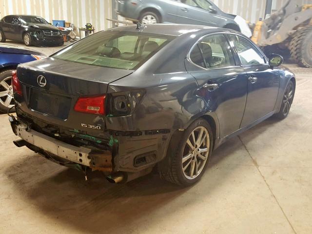 JTHBE262485020537 - 2008 LEXUS IS 350 GRAY photo 4