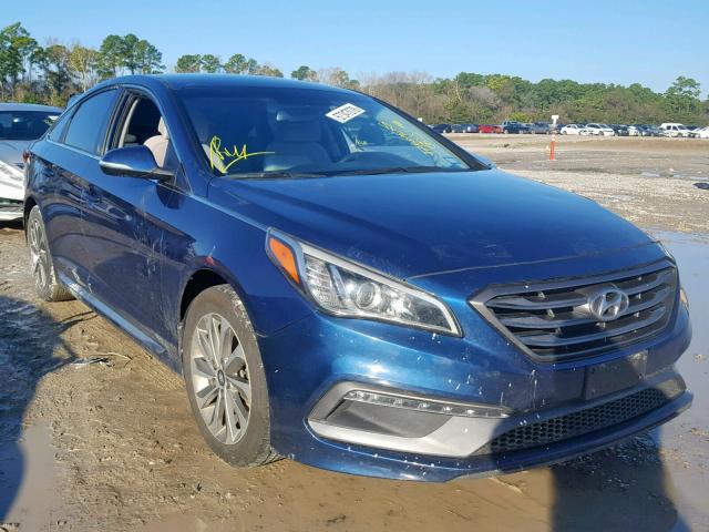 5NPE34AF1GH265823 - 2016 HYUNDAI SONATA SPO BLUE photo 1