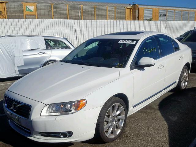 YV1902AHXD1170884 - 2013 VOLVO S80 T6 WHITE photo 2