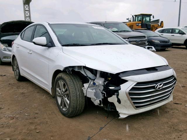 5NPD84LF6JH321093 - 2018 HYUNDAI ELANTRA SE WHITE photo 1