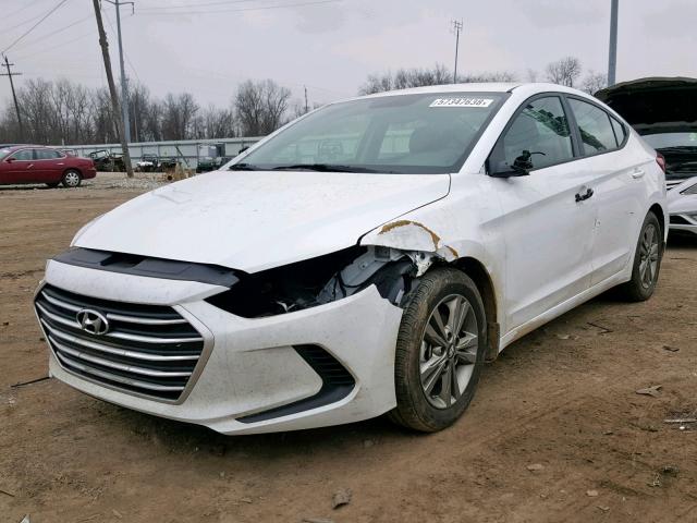 5NPD84LF6JH321093 - 2018 HYUNDAI ELANTRA SE WHITE photo 2