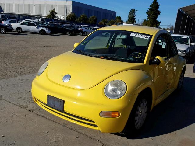 3VWBK31C55M405205 - 2005 VOLKSWAGEN NEW BEETLE YELLOW photo 2