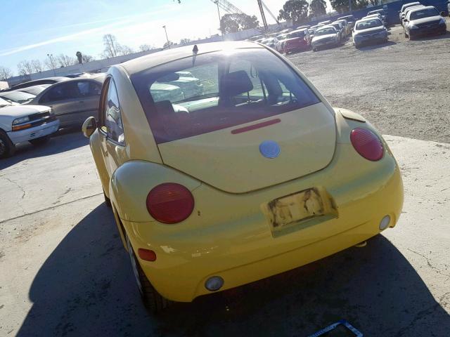 3VWBK31C55M405205 - 2005 VOLKSWAGEN NEW BEETLE YELLOW photo 3