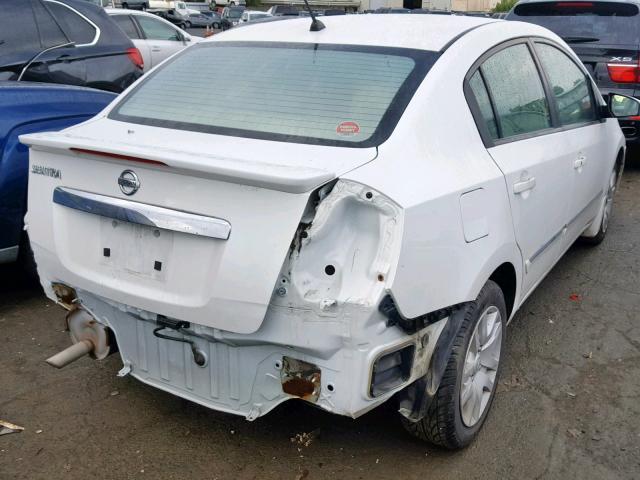 3N1AB6AP4CL665815 - 2012 NISSAN SENTRA 2.0 WHITE photo 4