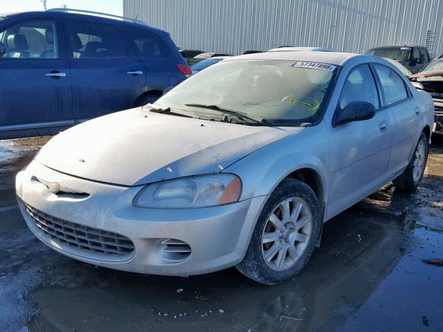 1C3EL46R63N582983 - 2003 CHRYSLER SEBRING LX SILVER photo 2