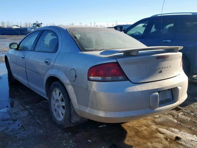 1C3EL46R63N582983 - 2003 CHRYSLER SEBRING LX SILVER photo 3