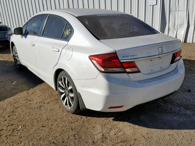 19XFB2F97EE084371 - 2014 HONDA CIVIC EXL WHITE photo 3