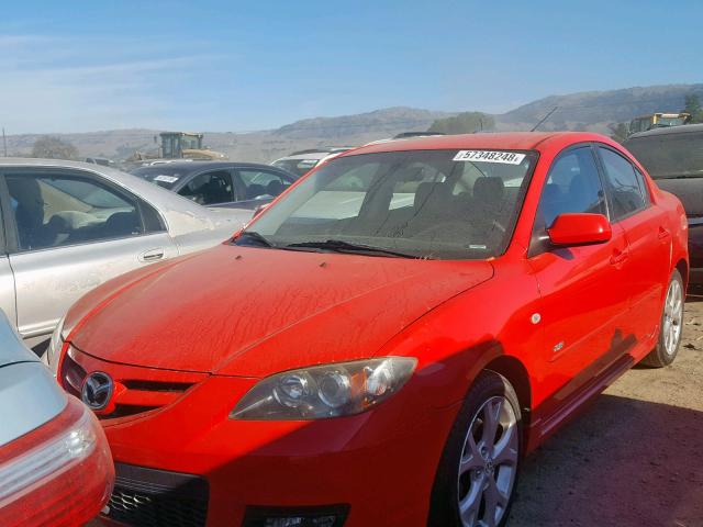 JM1BK324071627905 - 2007 MAZDA 3 S RED photo 2