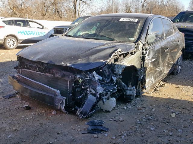 1G11C5SL1EF274921 - 2014 CHEVROLET MALIBU 1LT BLACK photo 2