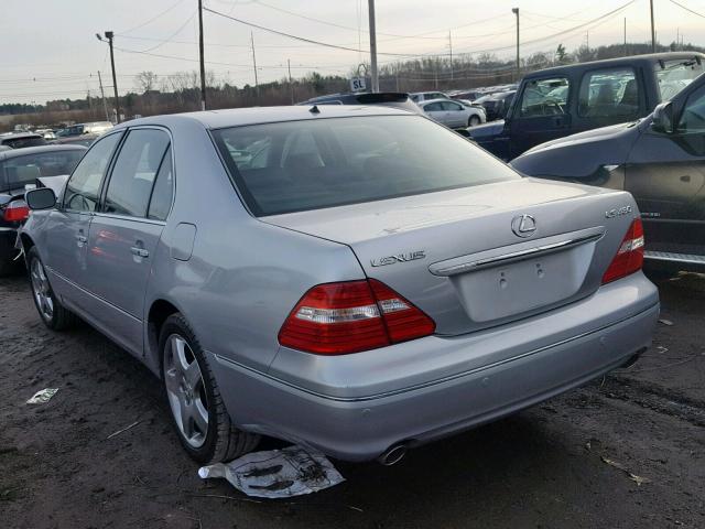 JTHBN36F650174149 - 2005 LEXUS LS 430 SILVER photo 3