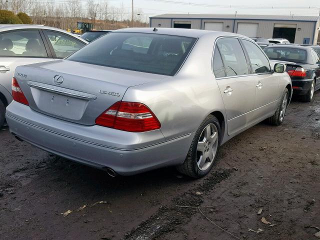 JTHBN36F650174149 - 2005 LEXUS LS 430 SILVER photo 4