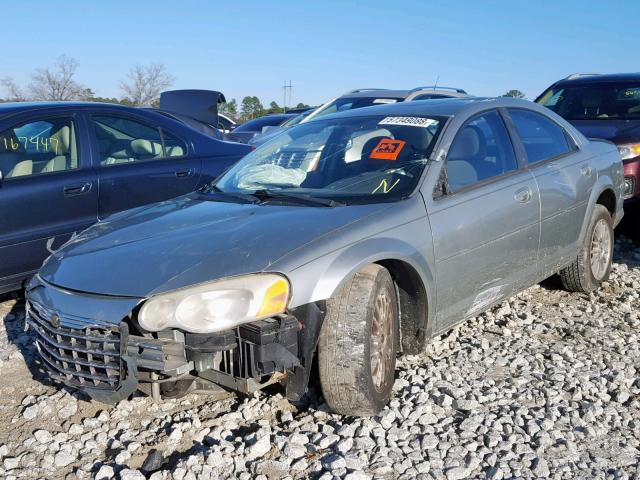 1C3EL56R94N345251 - 2004 CHRYSLER SEBRING LX GREEN photo 2