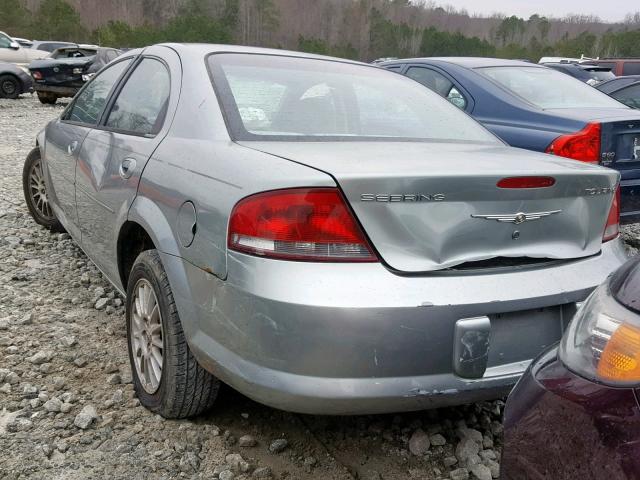 1C3EL56R94N345251 - 2004 CHRYSLER SEBRING LX GREEN photo 3