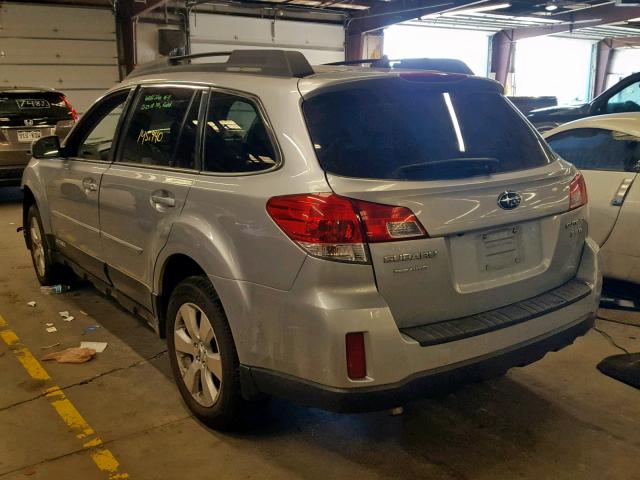 4S4BRDLC9C2272398 - 2012 SUBARU OUTBACK 3. SILVER photo 3