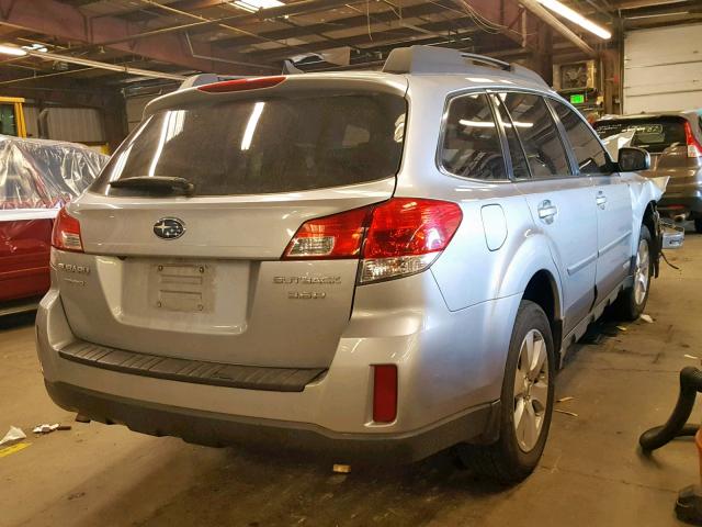 4S4BRDLC9C2272398 - 2012 SUBARU OUTBACK 3. SILVER photo 4