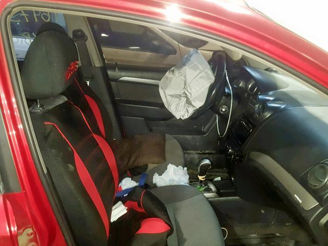 KL1TD56658B198365 - 2008 CHEVROLET AVEO BASE Qırmızı foto 5