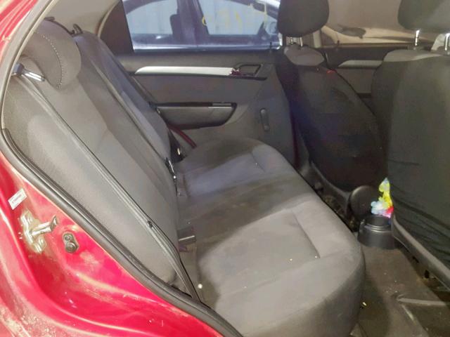 KL1TD56658B198365 - 2008 CHEVROLET AVEO BASE Qırmızı foto 6