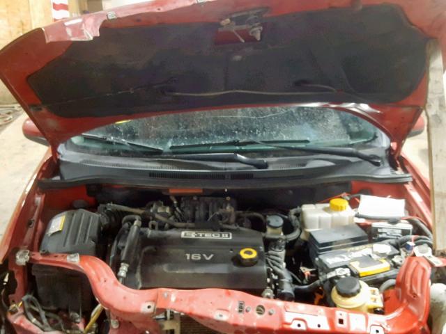KL1TD56658B198365 - 2008 CHEVROLET AVEO BASE Qırmızı foto 7