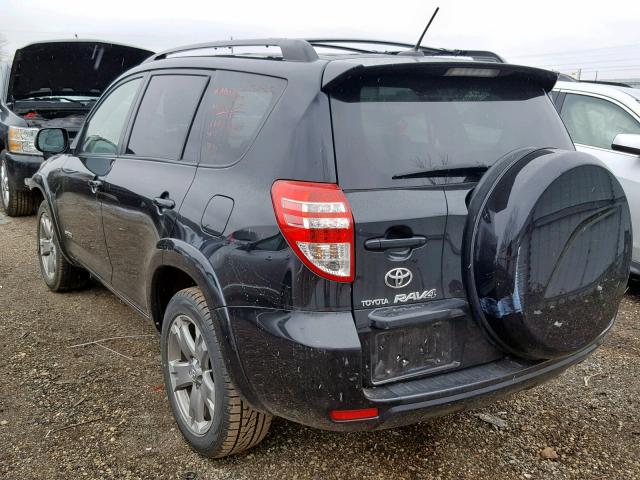 JTMRF4DV9A5030833 - 2010 TOYOTA RAV4 SPORT BLACK photo 3