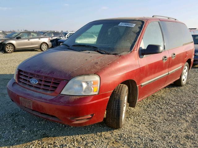 2FMZA51634BB05068 - 2004 FORD FREESTAR S RED photo 2
