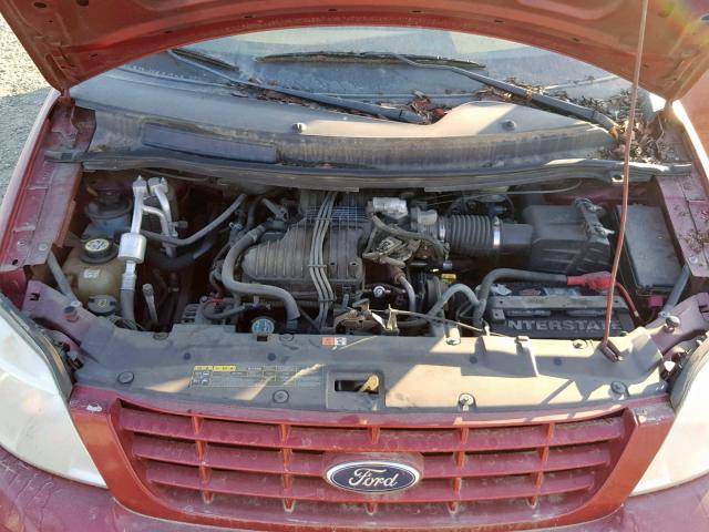 2FMZA51634BB05068 - 2004 FORD FREESTAR S RED photo 7