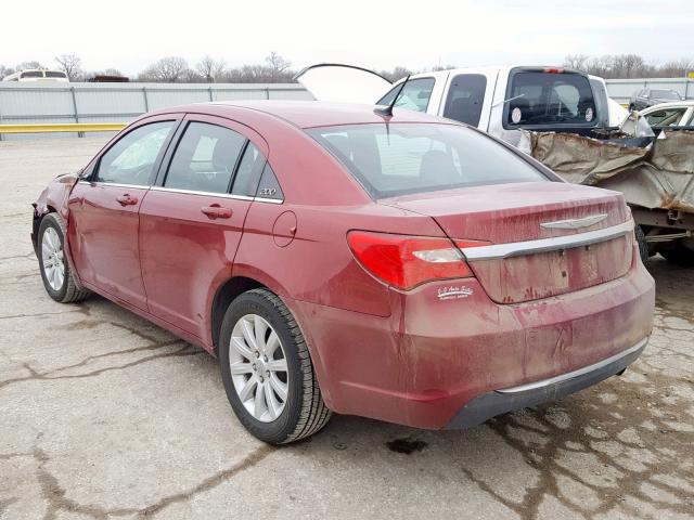 1C3CCBBB4EN183948 - 2014 CHRYSLER 200 TOURIN RED photo 3