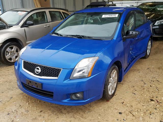 3N1AB6AP8AL682811 - 2010 NISSAN SENTRA 2.0 BLUE photo 2