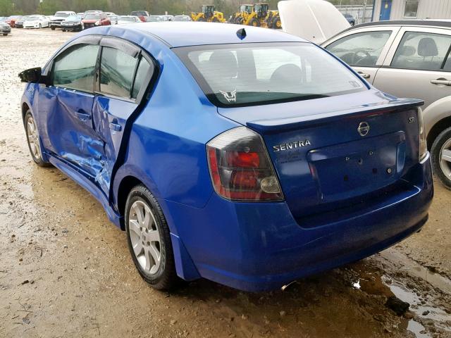 3N1AB6AP8AL682811 - 2010 NISSAN SENTRA 2.0 BLUE photo 3