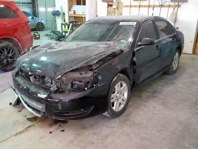 2G1WA5E32E1137579 - 2014 CHEVROLET IMPALA LIM BLACK photo 2