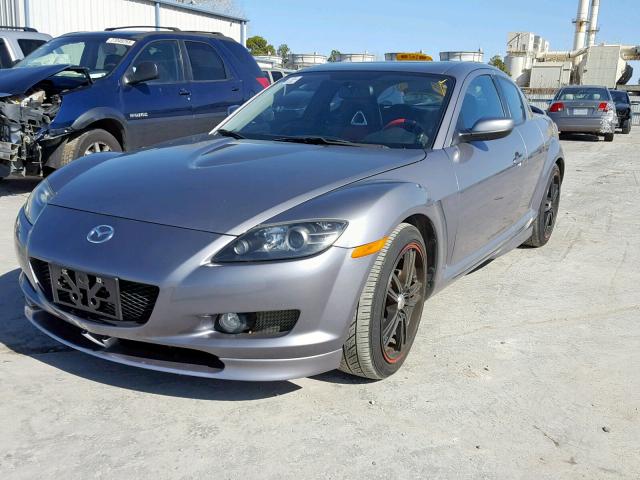 JM1FE17N440121543 - 2004 MAZDA RX8 GRAY photo 2