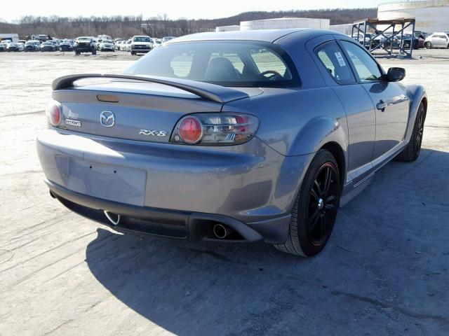 JM1FE17N440121543 - 2004 MAZDA RX8 GRAY photo 4