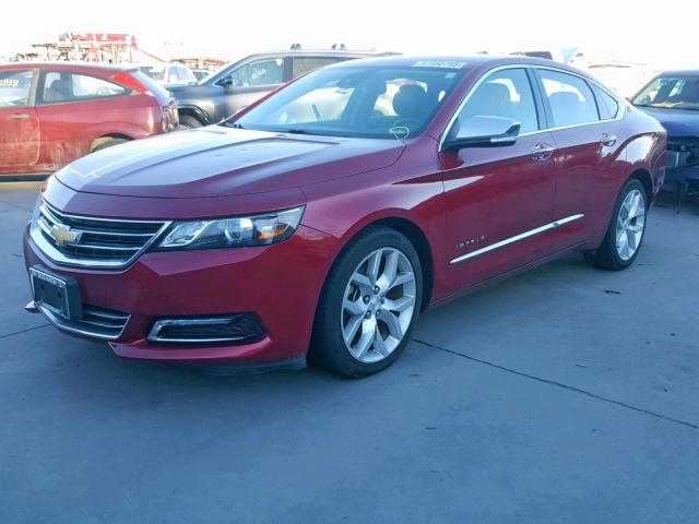 2G1155S33E9221317 - 2014 CHEVROLET IMPALA LTZ RED photo 2