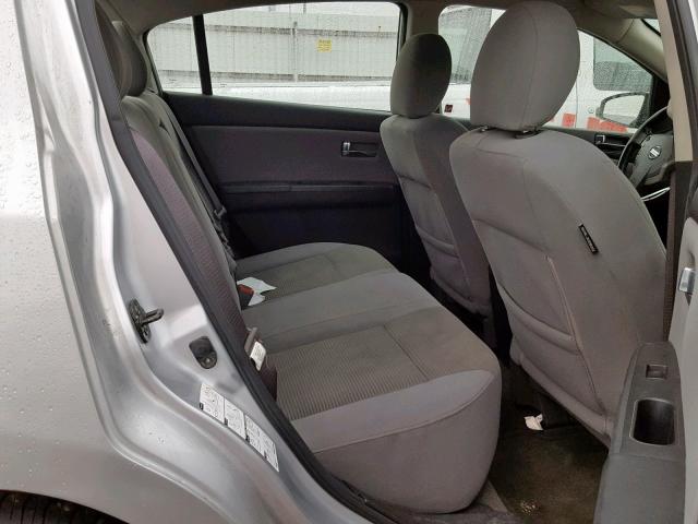 3N1AB6AP5AL674326 - 2010 NISSAN SENTRA 2.0 SILVER photo 6